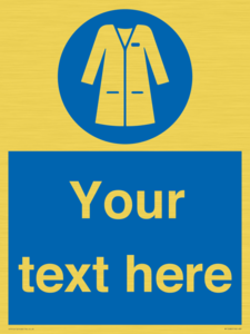 Custom Mandatory: Wear laboratory coat